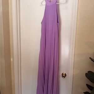 Lavender Halter Maxi Dress